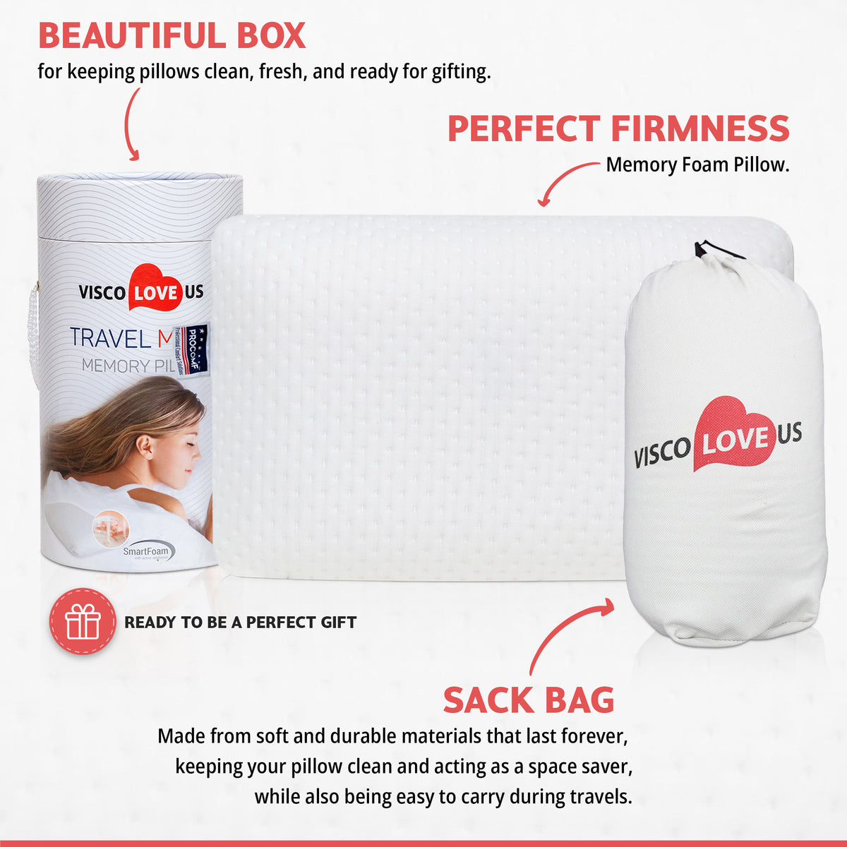 Travel and Camping Mate/Baby/Kid's/Teen's/Adult's Memory Foam