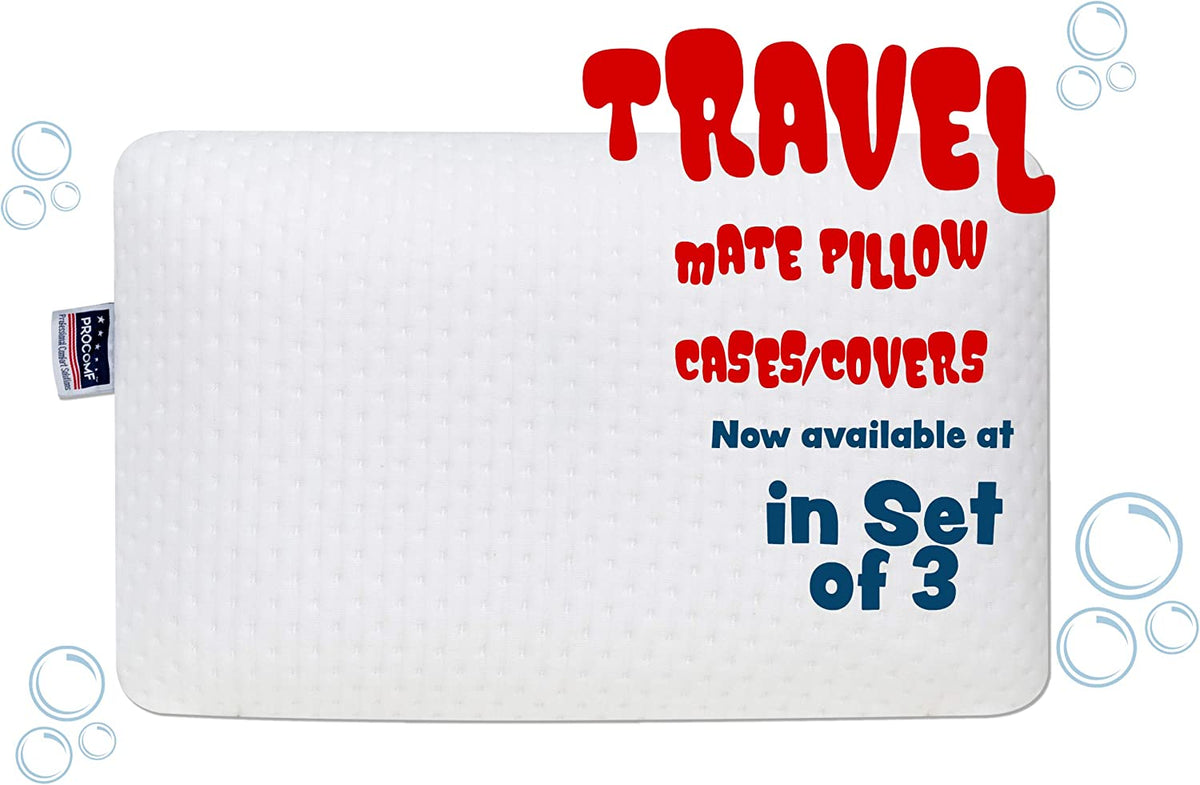 FUNDA DE ALMOHADA DE ESPUMA CON MEMORIA PROCOMF TRAVEL MATE